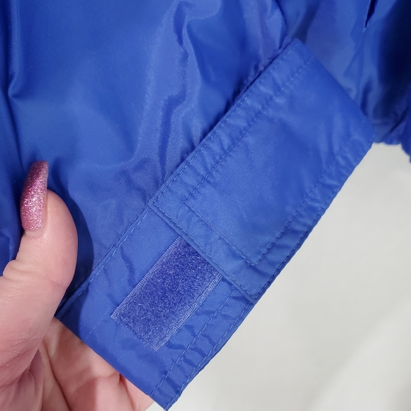 Lands End Mens Nylon Jacket Coat Softshell Outdoor Blue Rain Windbreaker SZ L - Picture 6 of 11